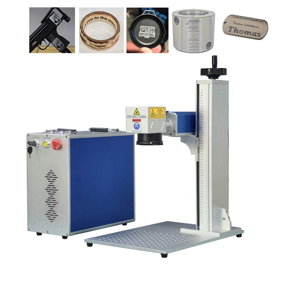 20W JPT Fiber Laser Engraver Machine for Metal - 110×110mm Engraving Area | Perfect for Jewelry, Tools & Industrial Part Marking