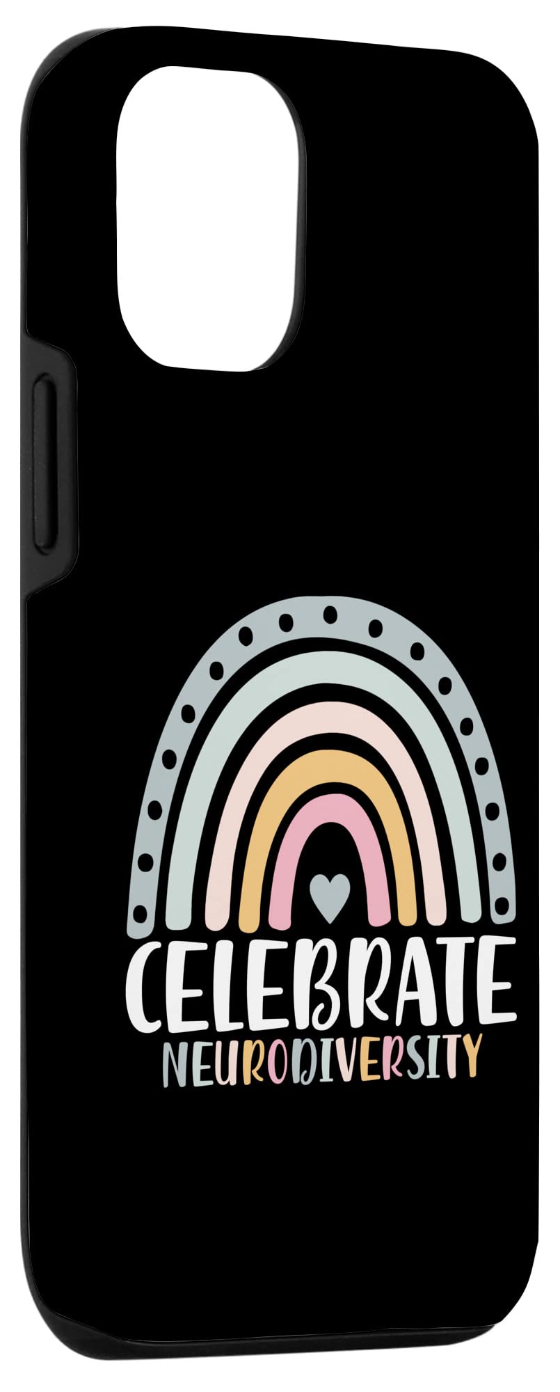 iPhone 12/12 Pro Neurodiversity Mental Health Autism Awareness Phone Case - Protective Cover for Autism Acceptance, ADHD Support & Mental Wellness - Perfect for Everyday Use, School & Workplace