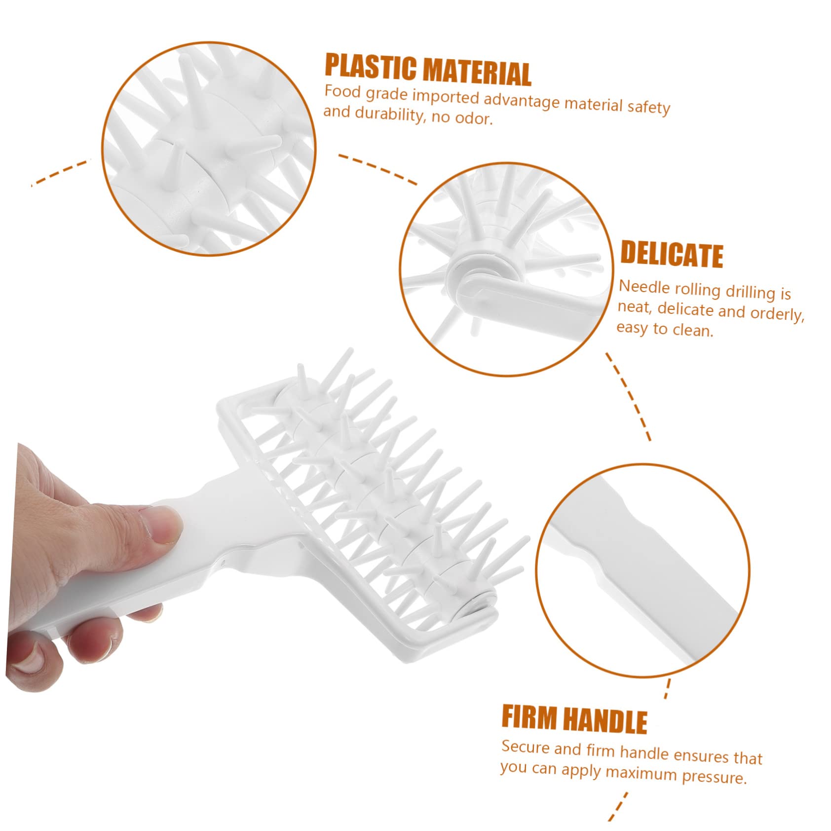 1pc Pizza Dough Docker & Pastry Needle Wheel - Professional Pizza Hole Puncher & Dough Roller Tool for Perfect Homemade Pizza - Ideal for Baking, Cooking, and Restaurant Use