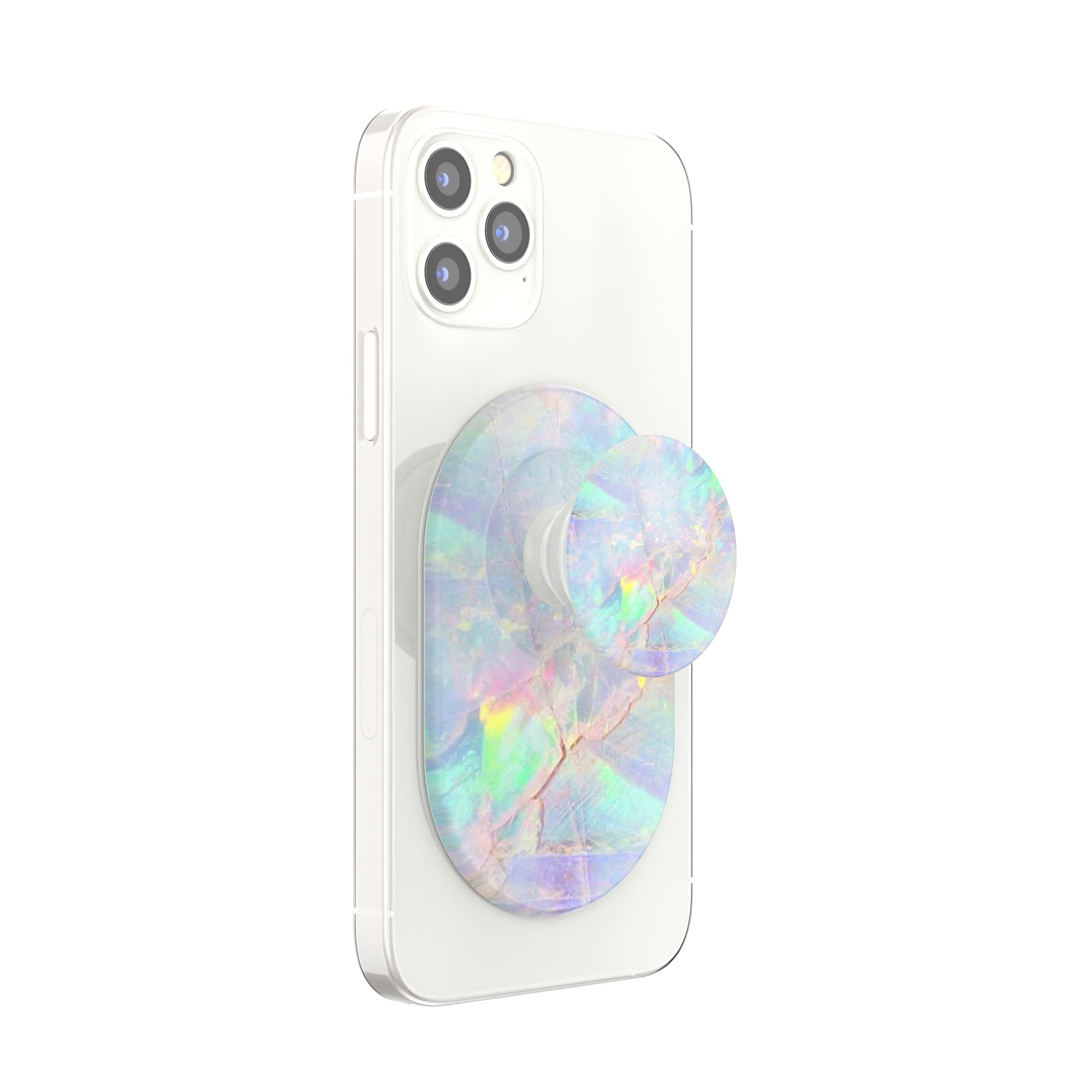 PopSockets MagSafe Phone Grip & Holder - Wireless Charging Compatible, Secure Phone Stand for iPhone 14/13/12 (Opal Design) | Perfect for Driving, Video Calls & Hands-Free Use