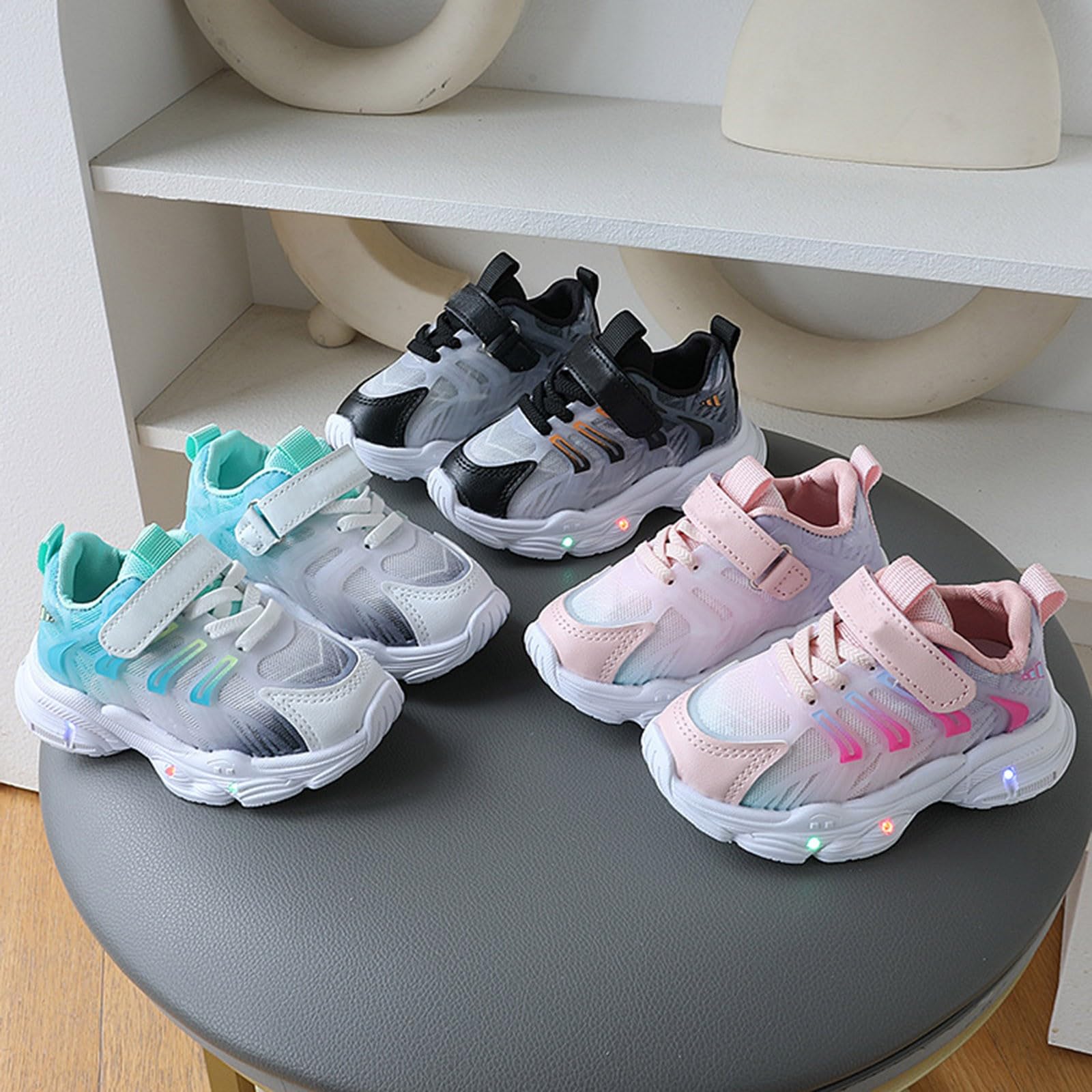 LED Light Up Sneakers for Boys & Girls - Breathable Running Shoes for Tennis & Walking
