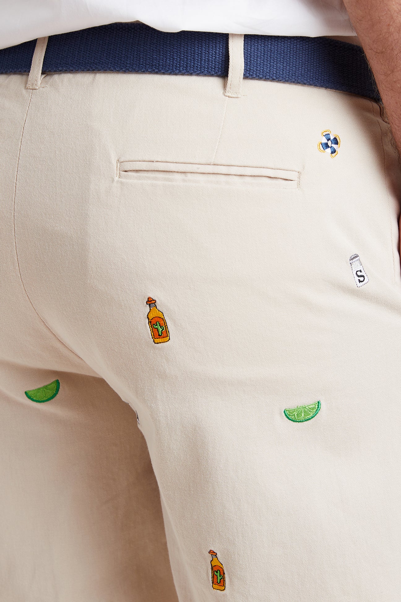 Cisco Short Stretch Twill Stone with Tequila Salt and Lime - Comfortable & Stylish Men's Casual Pants for Work, Travel & Outdoor Activities