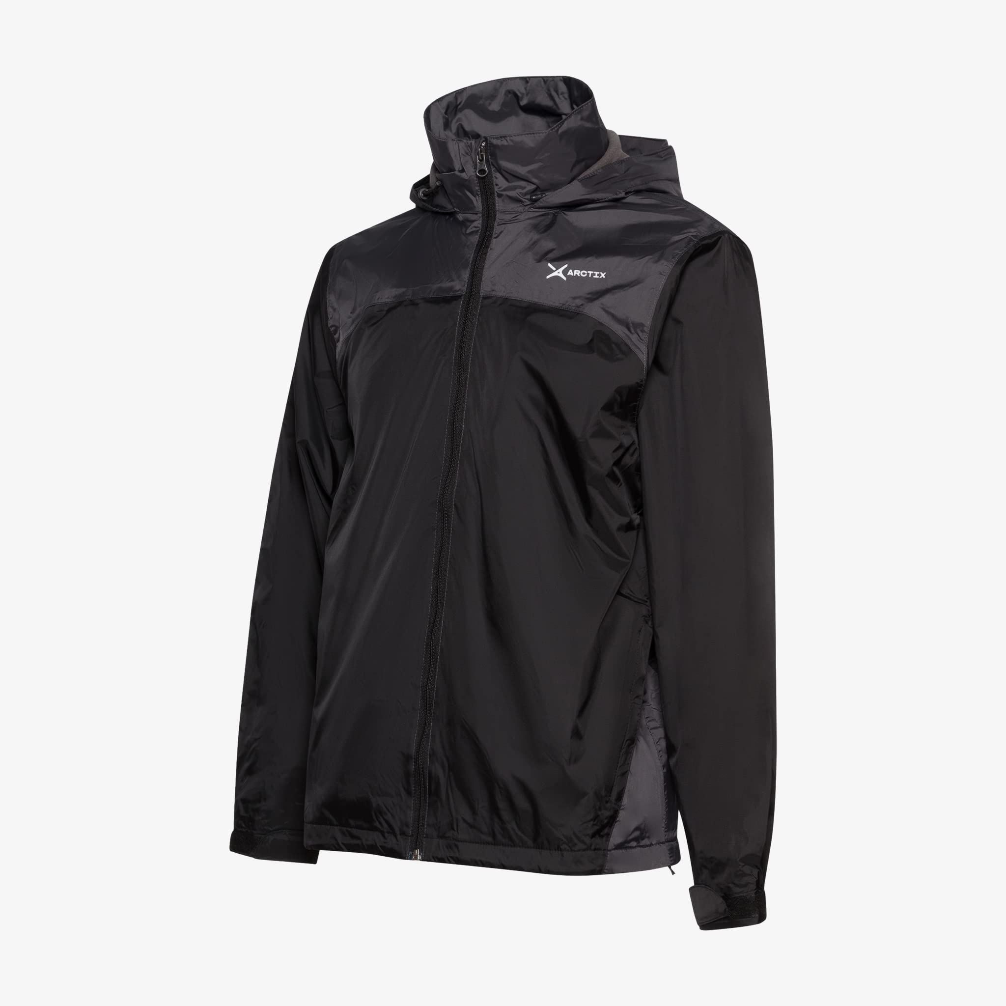 Arctix Men's Waterproof Fleece Lined Rain Jacket - Windproof Winter Coat for Hiking, Camping & Outdoor Activities