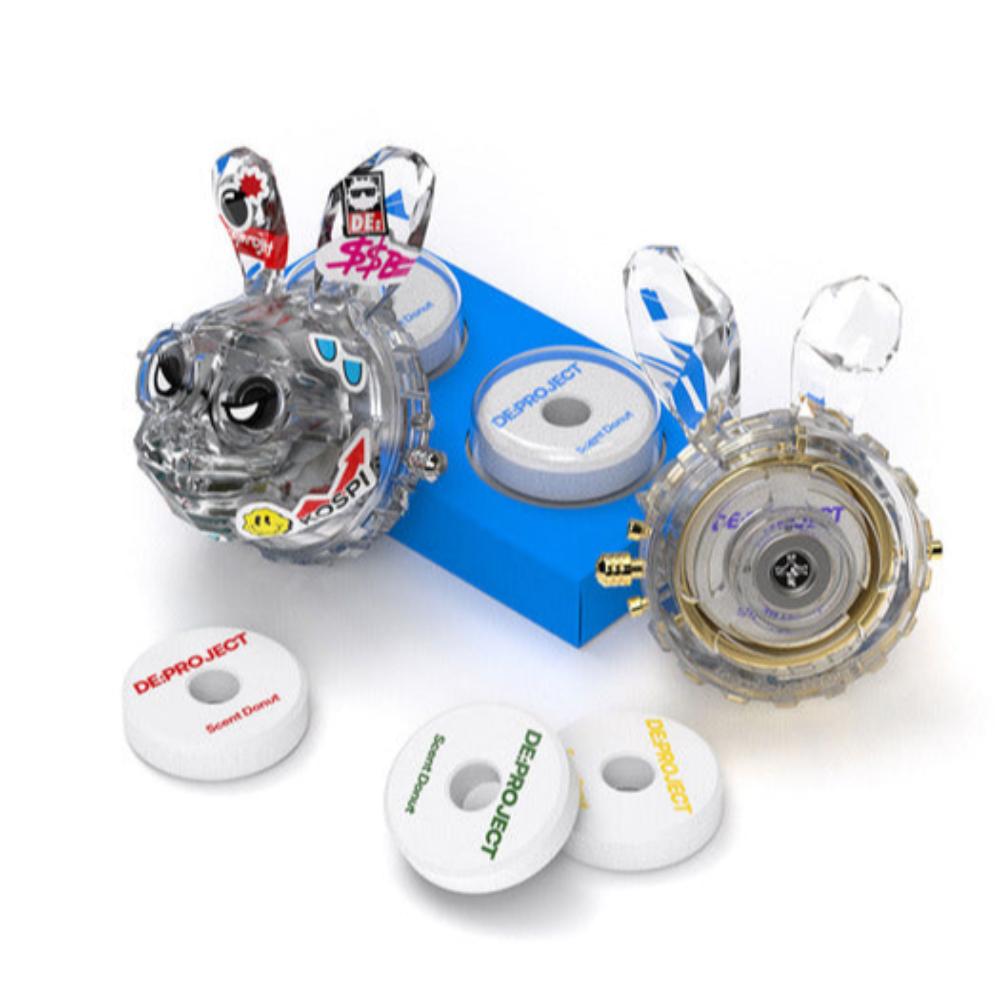 Premium DE:PROJECT Car Air Freshener Refill Kit - 4 Solid Scent Refills for Long-Lasting Fragrance | Ideal for Cars, Trucks & SUVs | Eliminates Odors & Freshens Vehicle Interior