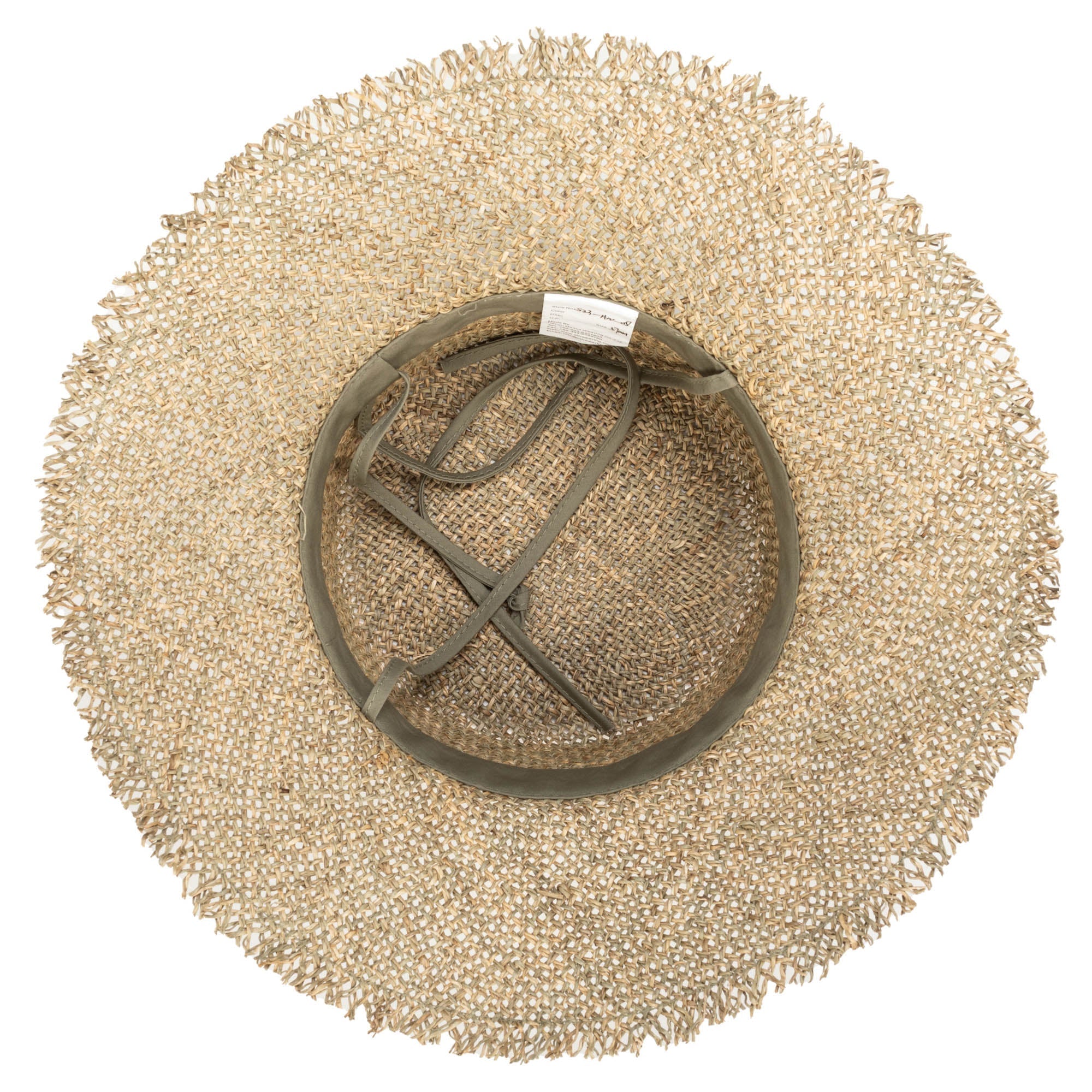 Easy Going Seagrass Bucket Hat with Raw Edge - Natural Sun Protection for Beach, Garden & Outdoor Activities