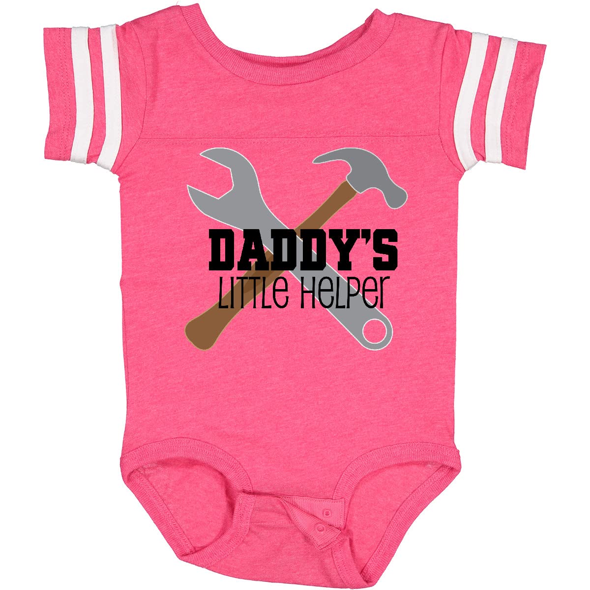 Inktastic Daddy's Little Helper Tool Set Baby Bodysuit - Cute Construction Theme Onesie for Infants & Toddlers - Perfect for Father's Day, Baby Showers & Playtime