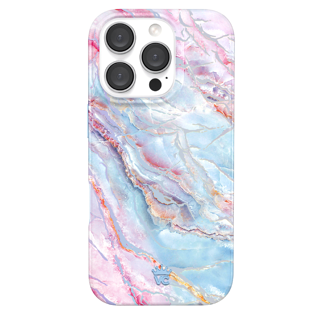 Holo Moonstone Marble iPhone Case - Protective & Stylish Phone Cover for iPhone 13/14/15 Pro Max - Perfect for Everyday Use, Travel & Gift Giving