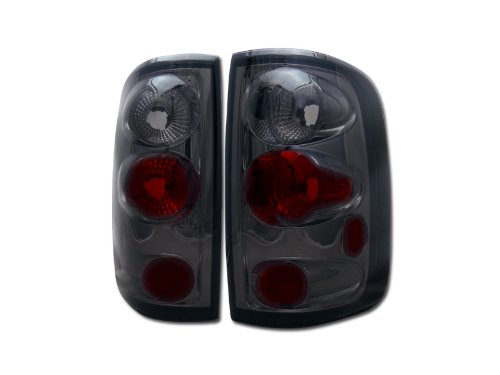 SMOKE ALTEZZA TAIL LIGHTS LAMPS for 2004-2008 FORD F150 TRUCK CAB STYLESIDE - Black Housing LED Tail Lights Replacement - Upgrade for Night Driving & Enhanced Style