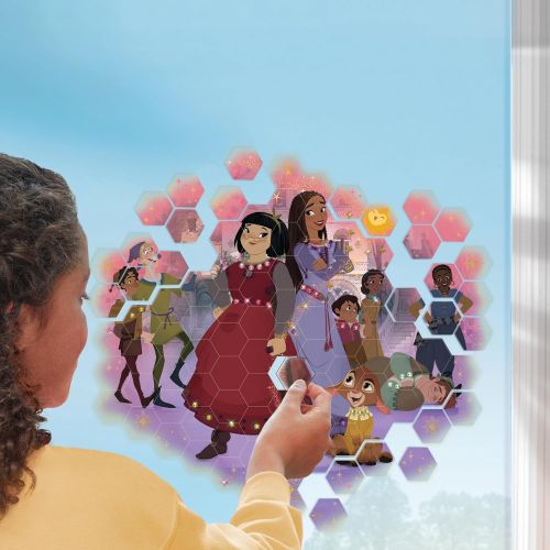Disney Wish Window Clings 113 Piece Storybook Set - Fun Window Decals for Kids Room, Classroom & Party Decorations