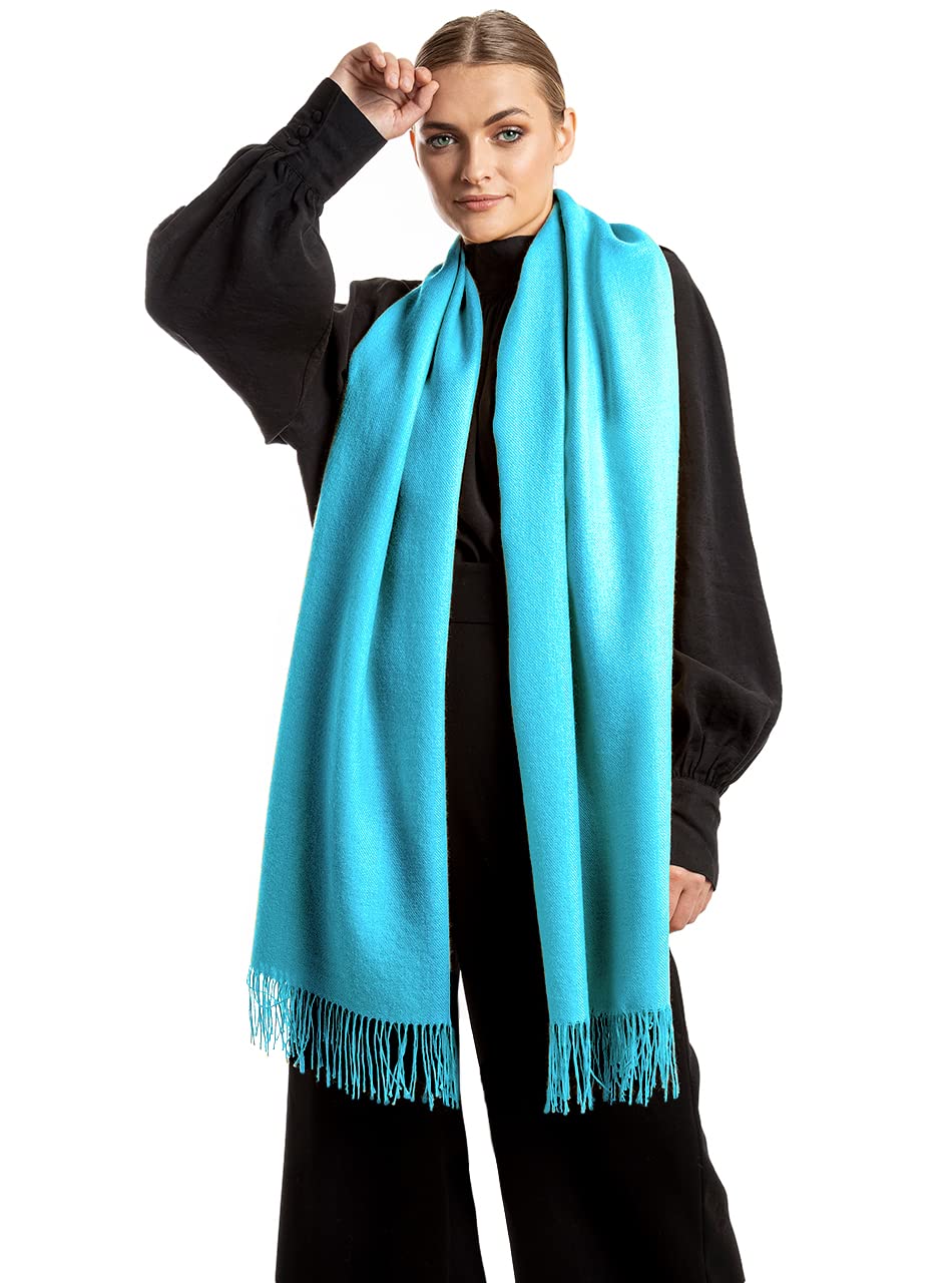 100% Baby Alpaca Wool Oversized Scarf & Shawl - Ethically Sourced, Hypoallergenic, Unisex Winter Wrap (27.5 x 78.5 inches) for Women & Men - Perfect for Cold Weather, Travel, and Gift Giving