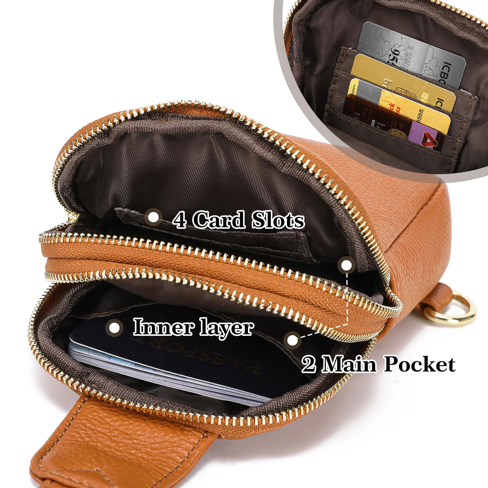 Haytijoe Small Crossbody Sling Bag for Women - Anti-Theft Travel Purse with Adjustable Strap, Lightweight Fanny Pack for Running, Hiking & Daily Use