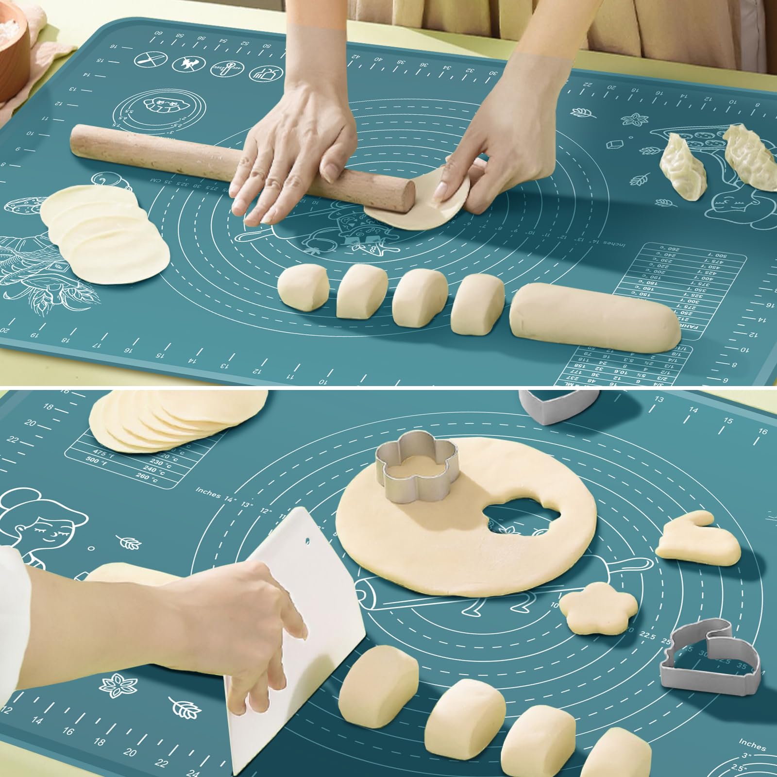 Extra Thick Non-Stick Silicone Pastry Mat 32