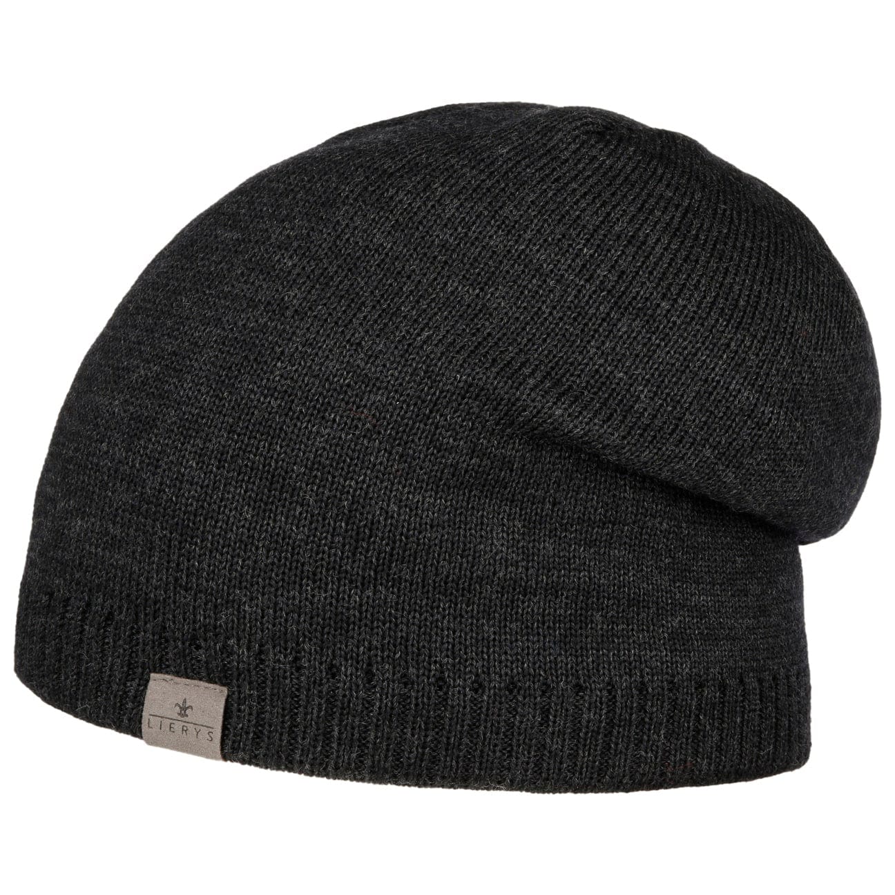 Lierys Fine Merino Wool Classic Oversize Beanie Hat for Women & Men - Soft Winter Knit Hat for Cold Weather, Outdoor Activities, and Casual Fashion