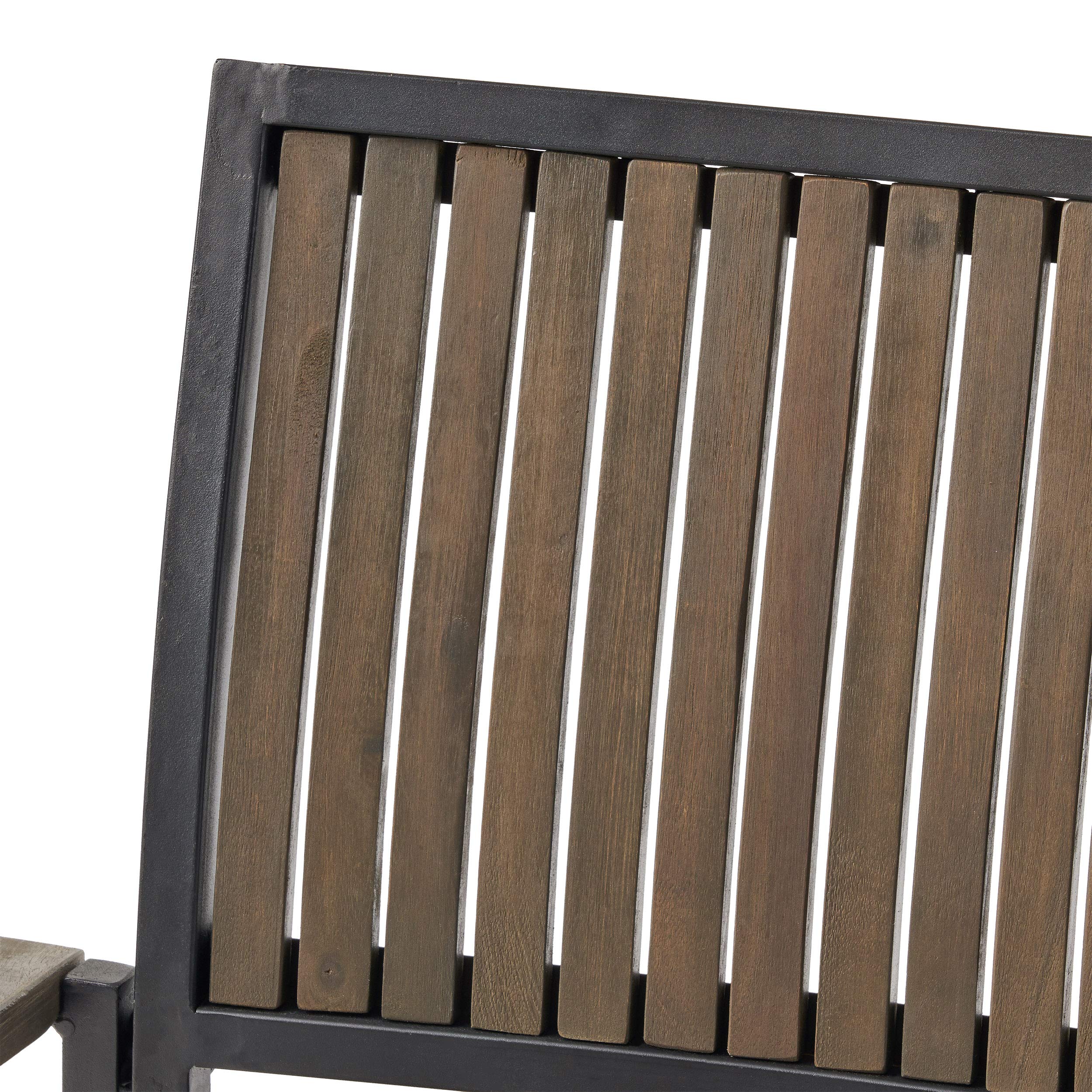 Premium Patio Dining Chairs Set - Gray & Black Weather-Resistant Outdoor Furniture for Garden, Deck, Poolside & Backyard Relaxation