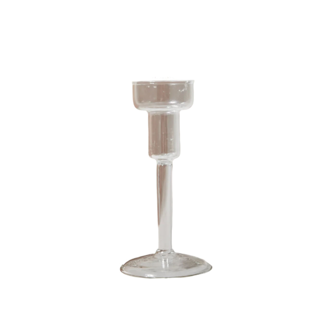 Modern Clear Glass Candle Holder - Elegant Home Decor for Dining Table, Wedding Centerpiece, and Relaxing Ambience