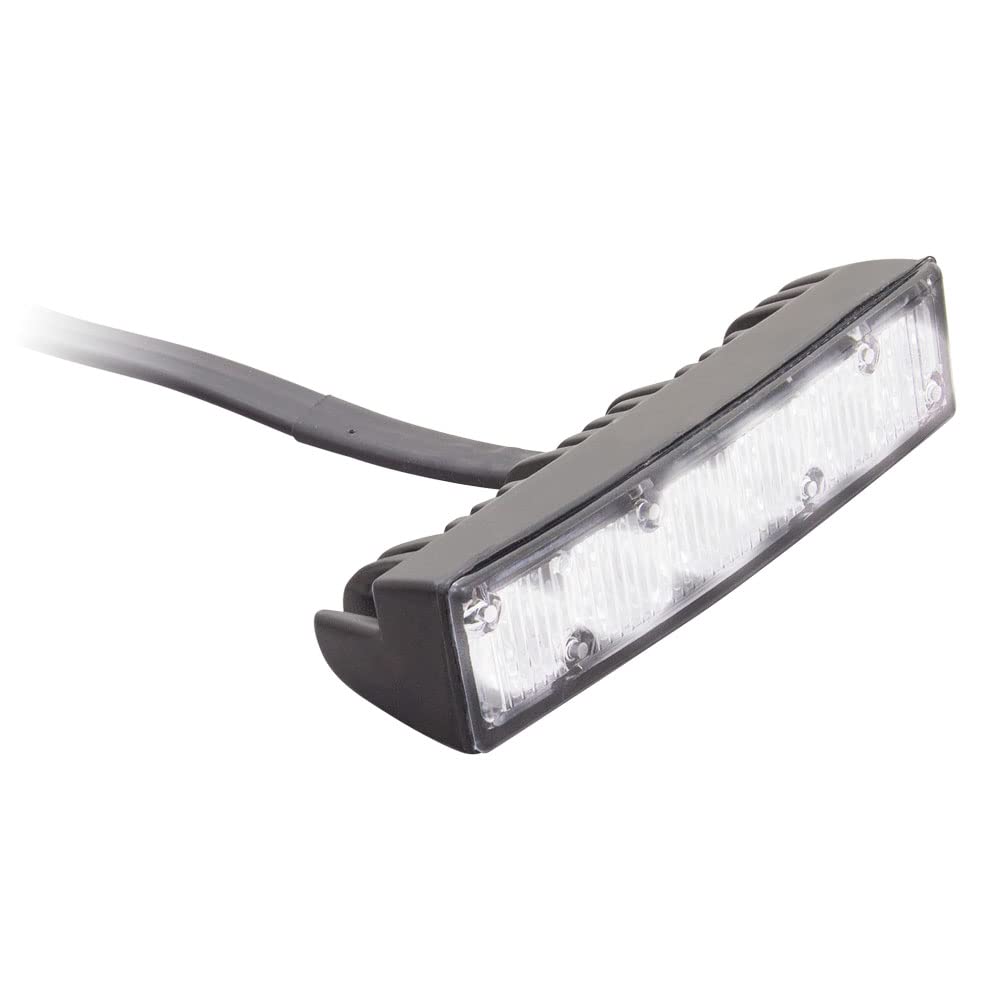 Heise 6-LED White Grille Marker Lights for Trucks & Trailers - Durable Municipality Series (HE-MUGRL-6W) - Ideal for Commercial Vehicles, Emergency Fleets & Off-Road Lighting