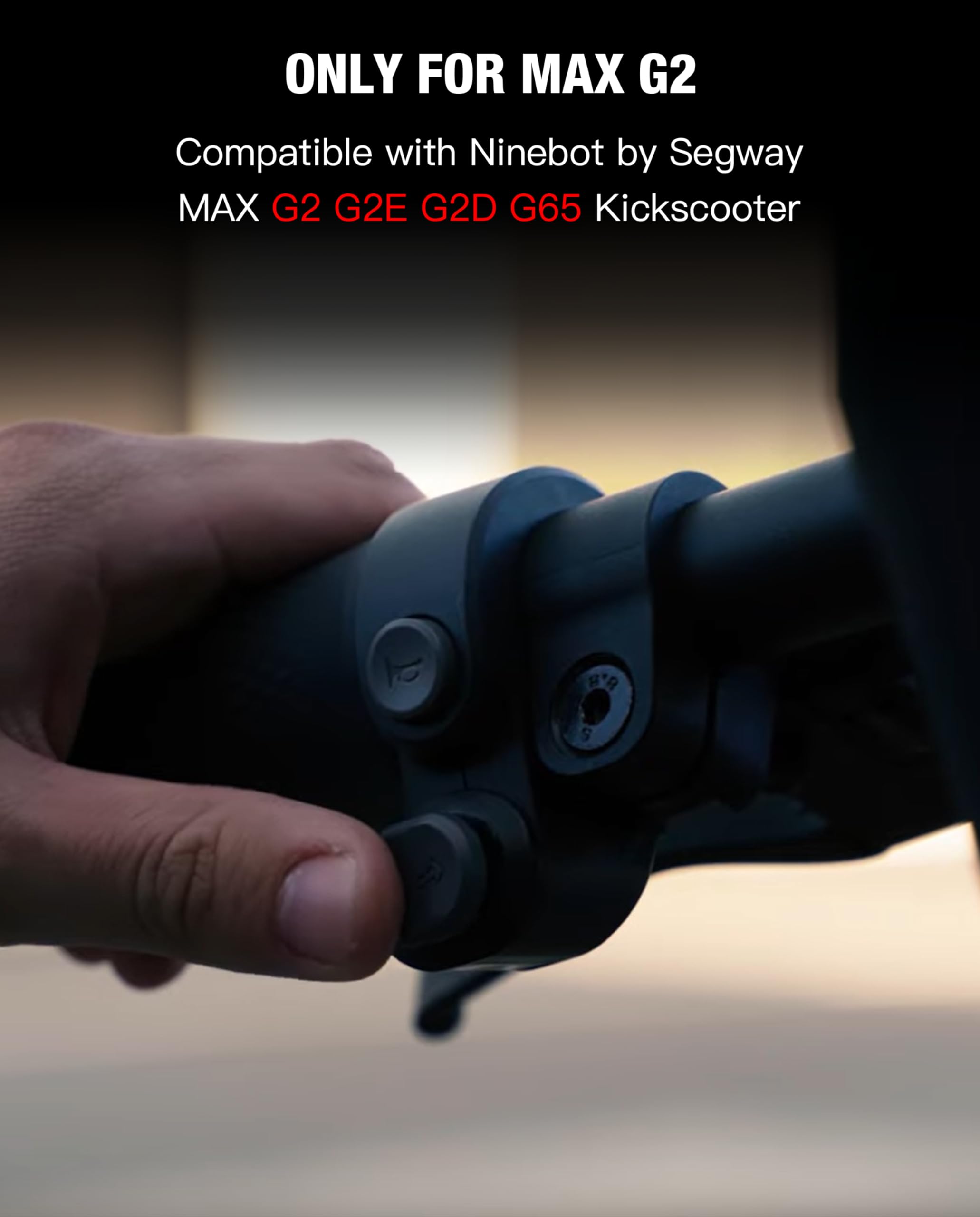 Stio Scooter Horn & Turn Signal Switch - Compatible with Ninebot by Segway MAX G2/G65/Max2 Kickscooter - Replacement Accessories (Small, Black) - Enhance Safety for Night Riding & Urban Commuting