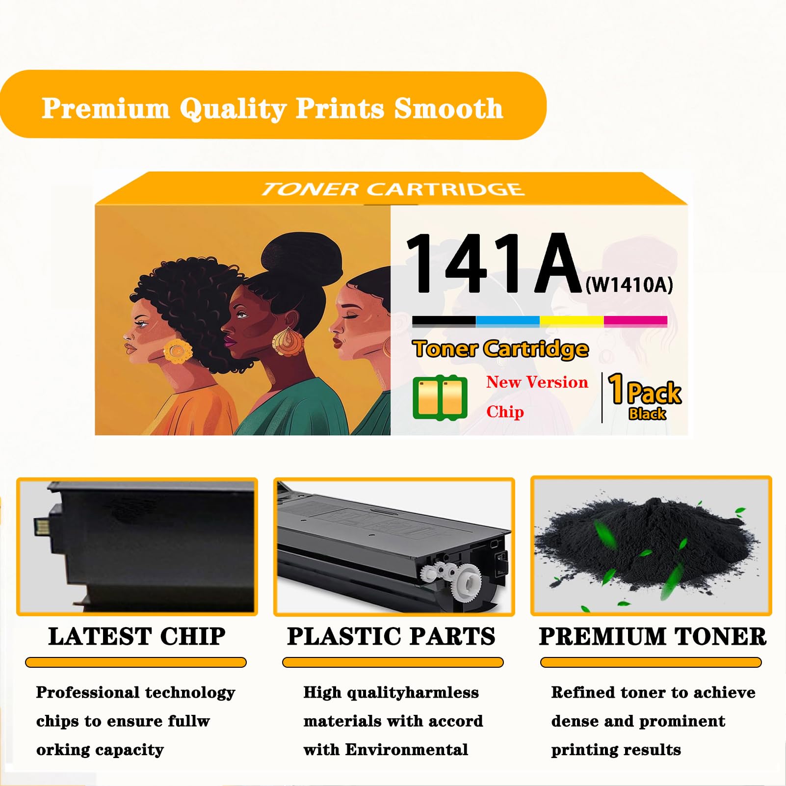 HP 141A W1410A Toner Cartridge - Compatible for LaserJet Printers - Office & Home Use
