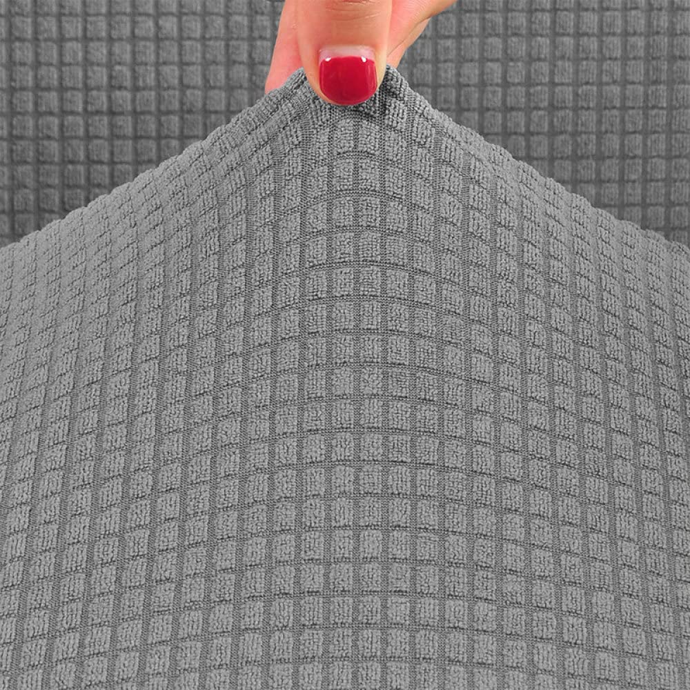Waterproof Jacquard Office Chair Cover - Elastic Computer Chair Slipcover for Home & Office (Beige/Yellow, L Size) - Perfect for Study, Work & Conference Rooms