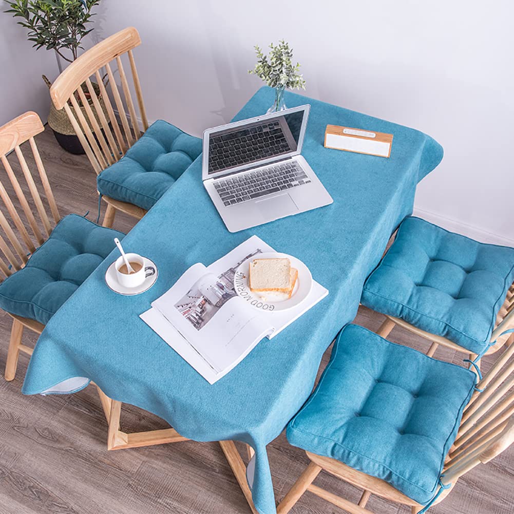 2 Pack LINGXIYA Seat Cushions with Ties - 40/45/50cm Thick Cotton-Polyester Chair Pads (10cm Thickness) - Soft & Breathable for Office, Dining, Car Seats - Perfect for Home, Work & Travel Comfort