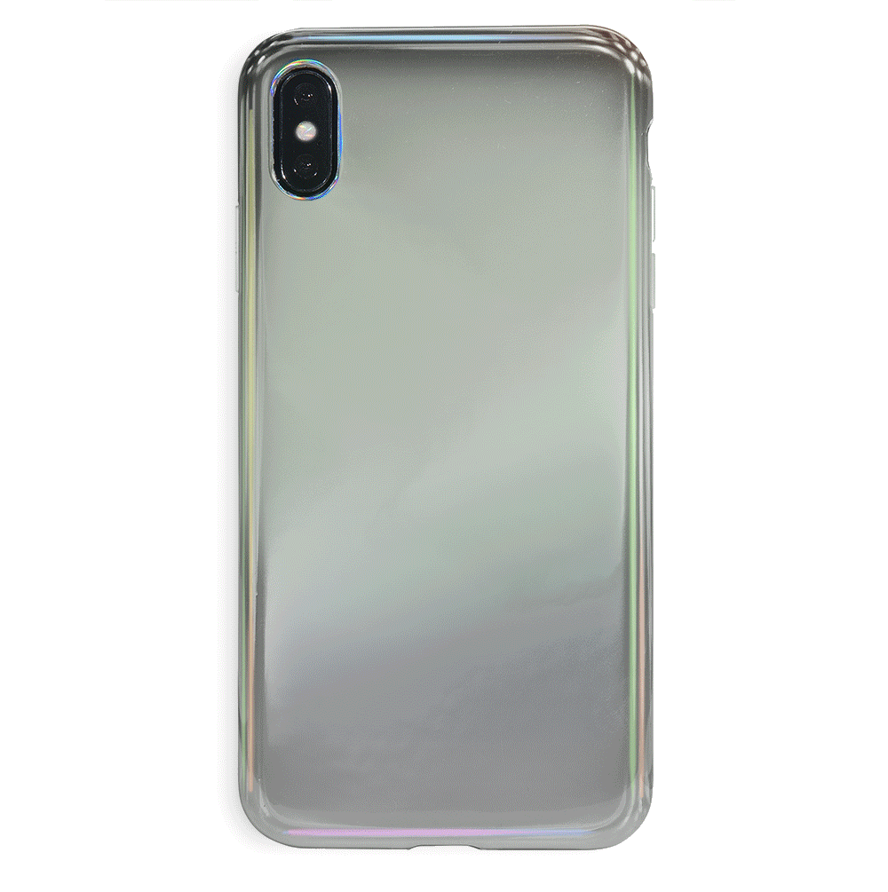 Holo Nebula iPhone Case - Glitter Holographic Phone Cover for iPhone 12/13/14/15 Pro Max - Trendy Protective Case with Cosmic Shine - Perfect for Parties, Gifts & Everyday Style