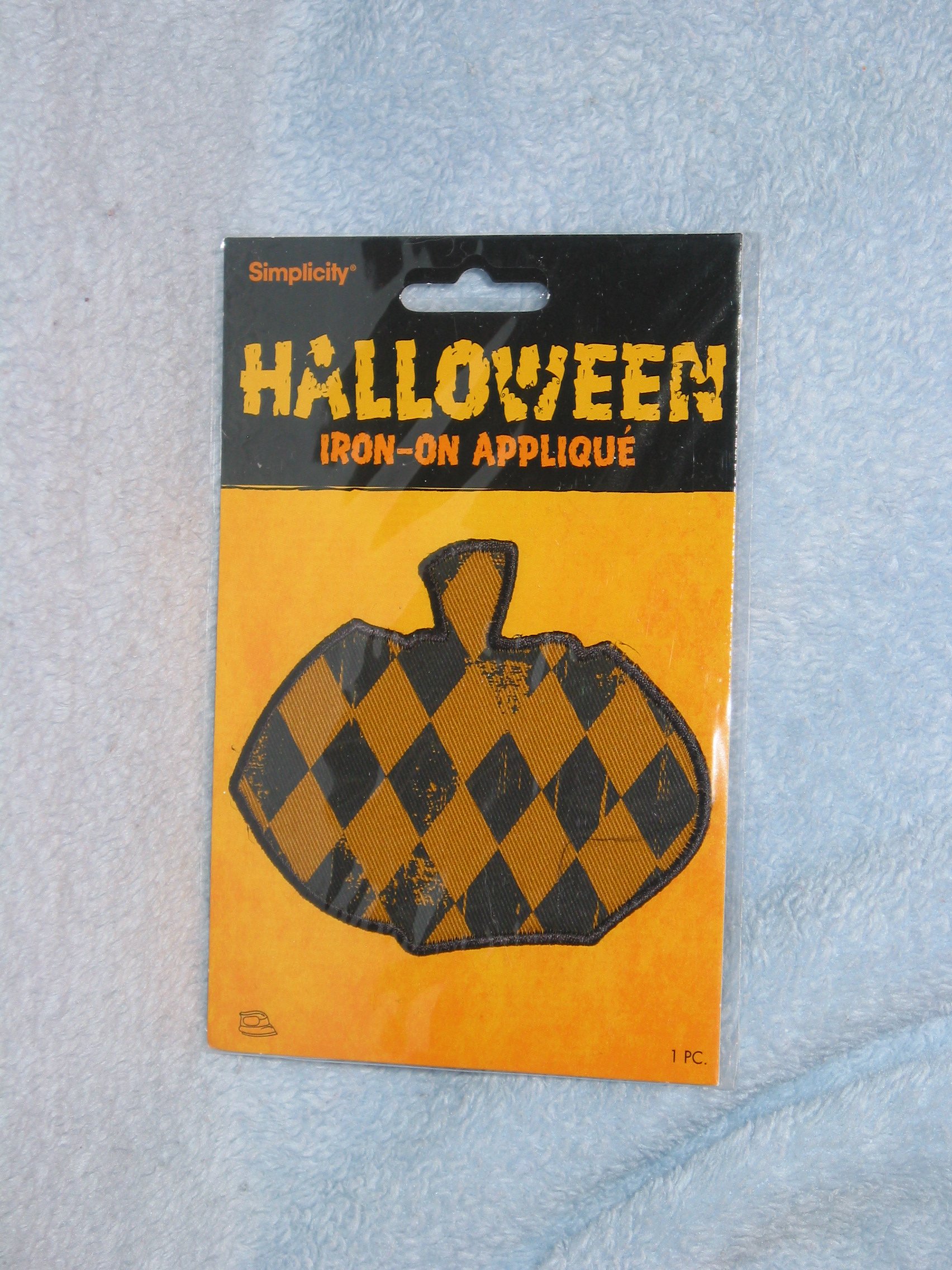 Halloween Iron-On Applique Patch - Pumpkin Design for Costumes & DIY Crafts | Perfect for Jackets, Bags & Home Decor