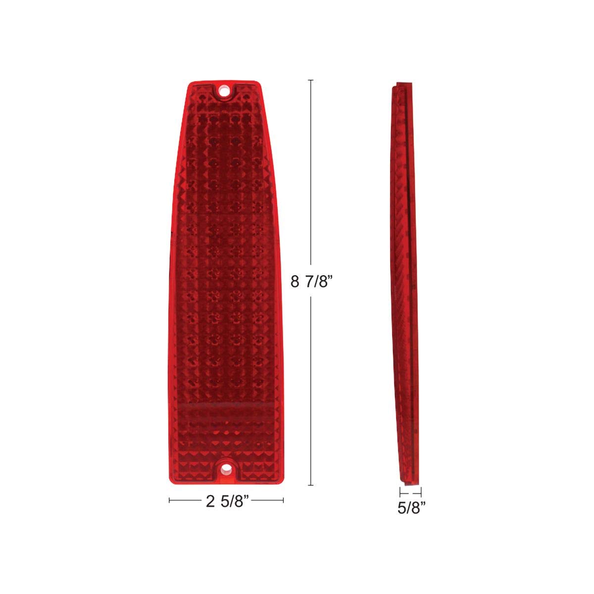 United Pacific One-Piece Sequential LED Tail Light Set for 1966-1967 Chevy II Nova - Upgrade Your Classic Car with Modern Lighting for Enhanced Safety and Style