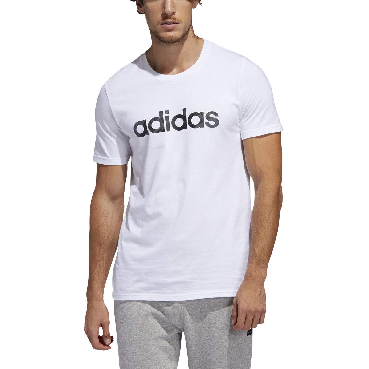Adidas Men's Linear Graphic Tee - Stylish Casual Short Sleeve T-Shirt for Everyday Wear | Gym, Streetwear & Lounge Outfits