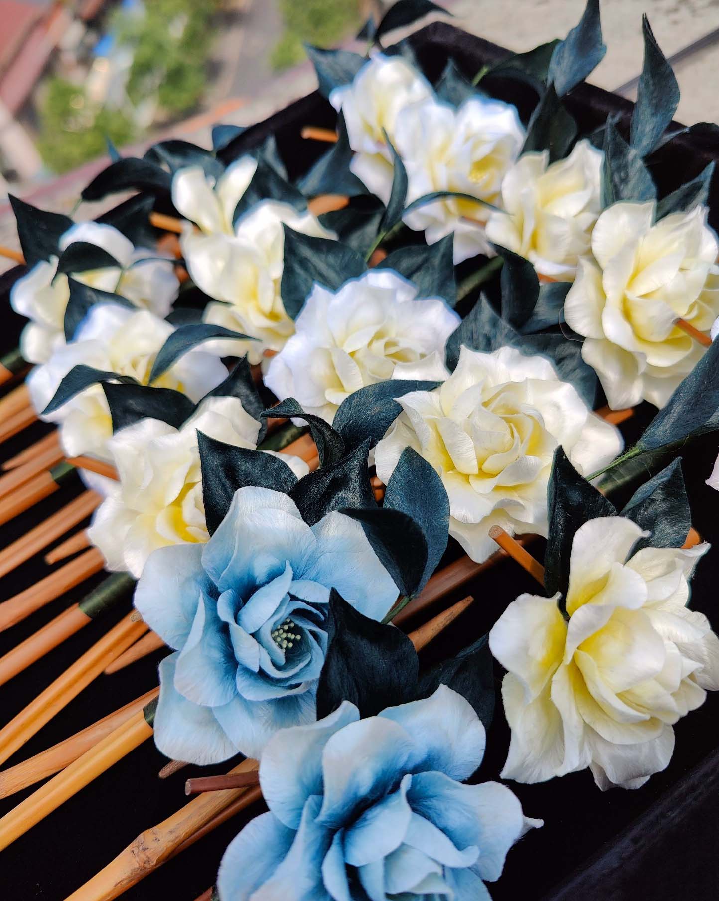 Elegant Gardenia Silk Hairpin - Handcrafted Bespoke Hair Accessory for Women | Perfect for Weddings, Parties & Special Occasions