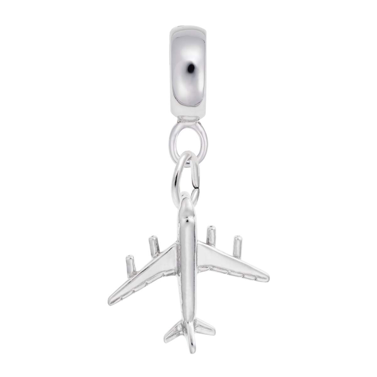 Airplane Charm Dangle Beads for Jewelry Making - DIY Bracelet & Necklace Charms - Perfect for Travel Themed Jewelry, Gifts & Craft Projects
