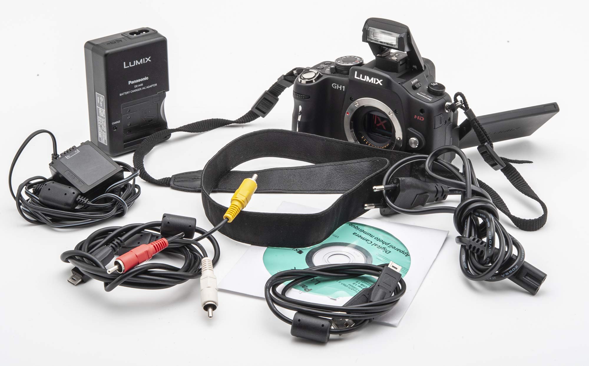 Panasonic Lumix DMC-GH1K 12.1MP Mirrorless Digital Camera Body - Black | Micro Four Thirds System, Interchangeable Lens | Perfect for Vlogging, Travel & Professional Photography