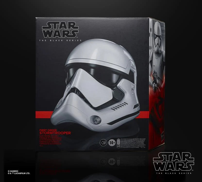 Star Wars The Black Series First Order Stormtrooper 1:1 Scale Wearable Electronic Helmet - Perfect for Cosplay, Collecting & Halloween Costumes