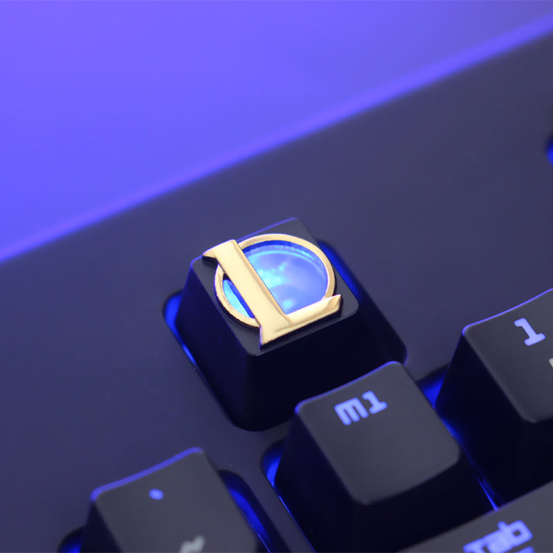 LOL League of Legends Gaming Keyboard - Zinc Aluminum Alloy Mechanical Keyboard with Translucent Embossed Keycaps for PC Gamers | Perfect for MOBA Gaming & Esports Tournaments