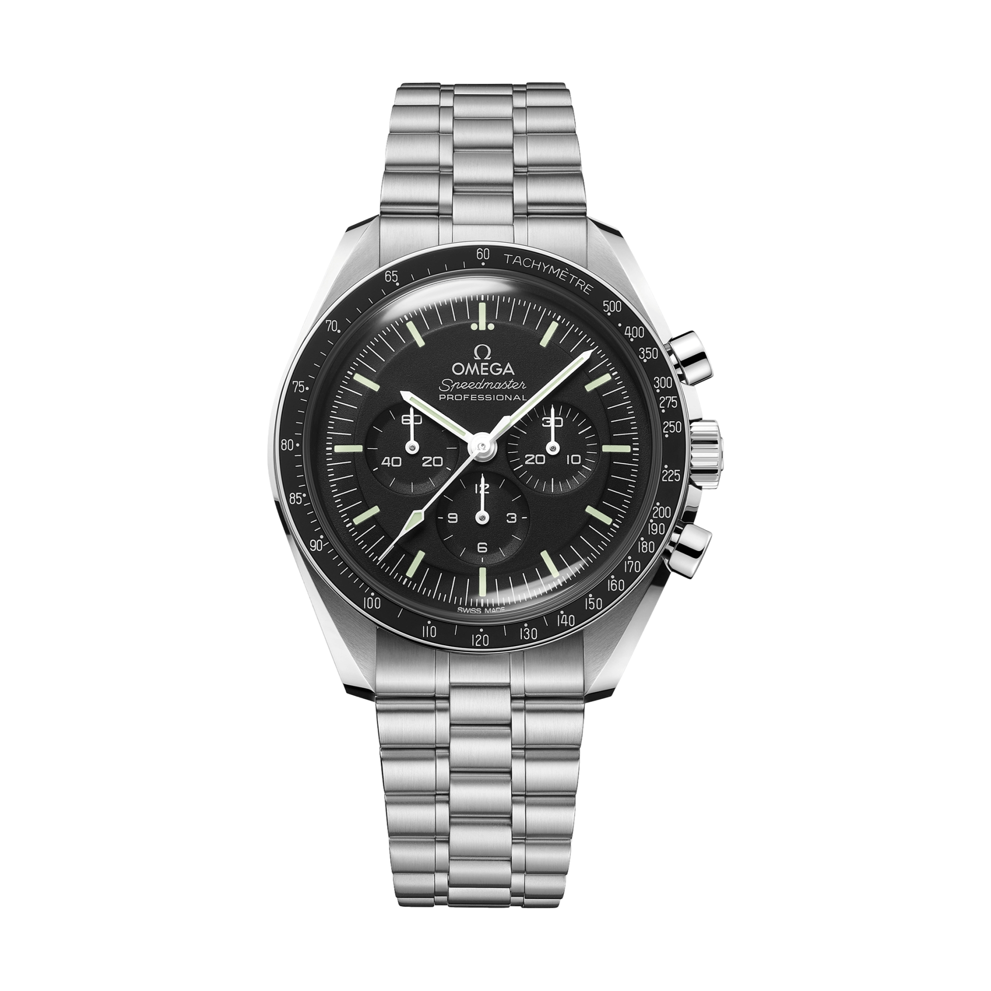 Omega Speedmaster Moonwatch Professional Co-Axial Master Chronometer 42mm Men's Watch - Black Dial, Stainless Steel Bracelet - Perfect for Space Enthusiasts & Professional Use