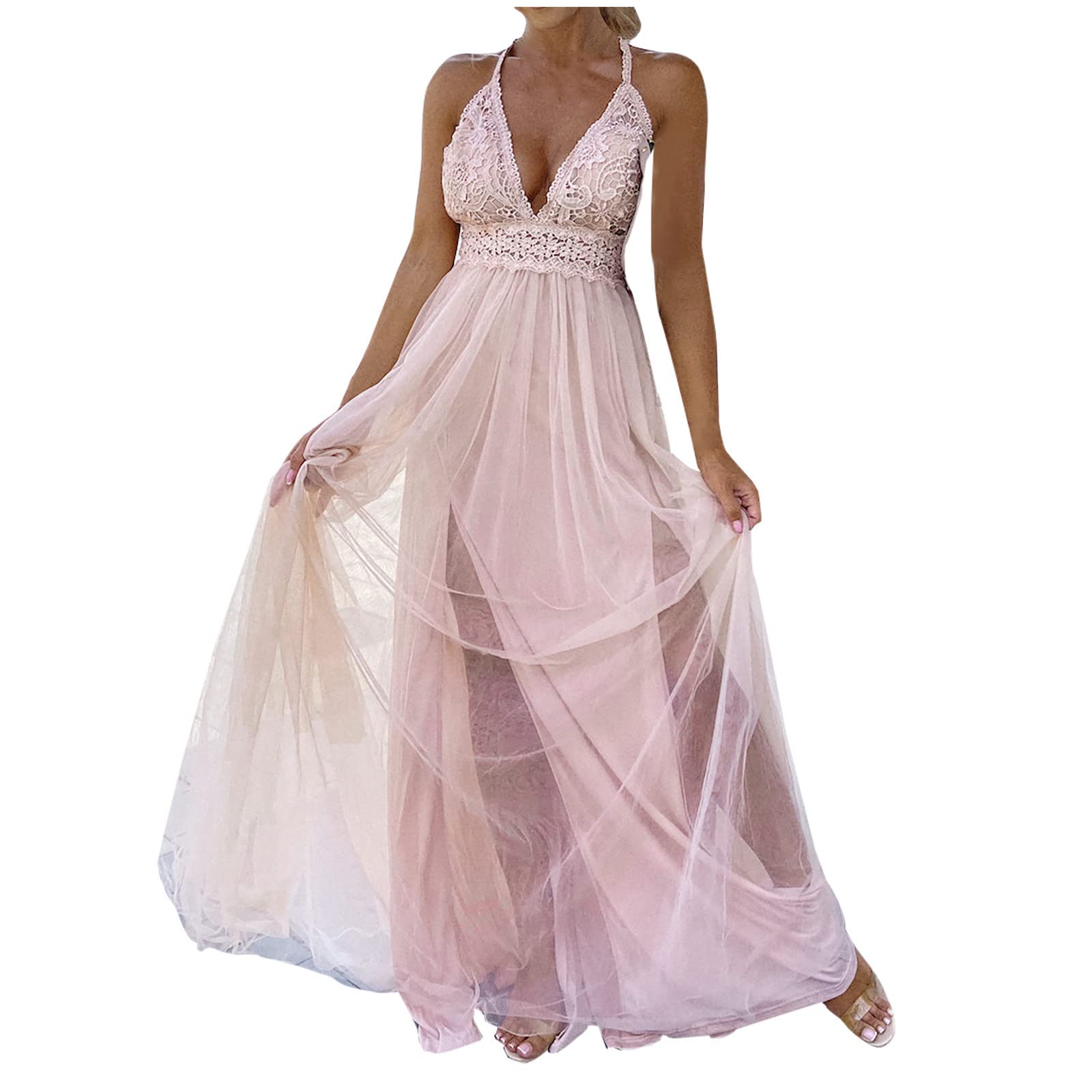 Berrysun Romantic Plus Size Dresses for Women - Cute Junior Dresses, Trendy Graduation Dress, Sleeveless Maxi Dress - Perfect for Graduation Ceremonies, Summer Parties & Special Occasions