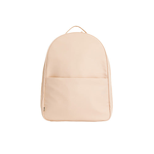 Premium Beige Commuter Backpack for Men & Women - Waterproof Laptop Bag with USB Charging Port - Perfect for Work, Travel & Daily Use