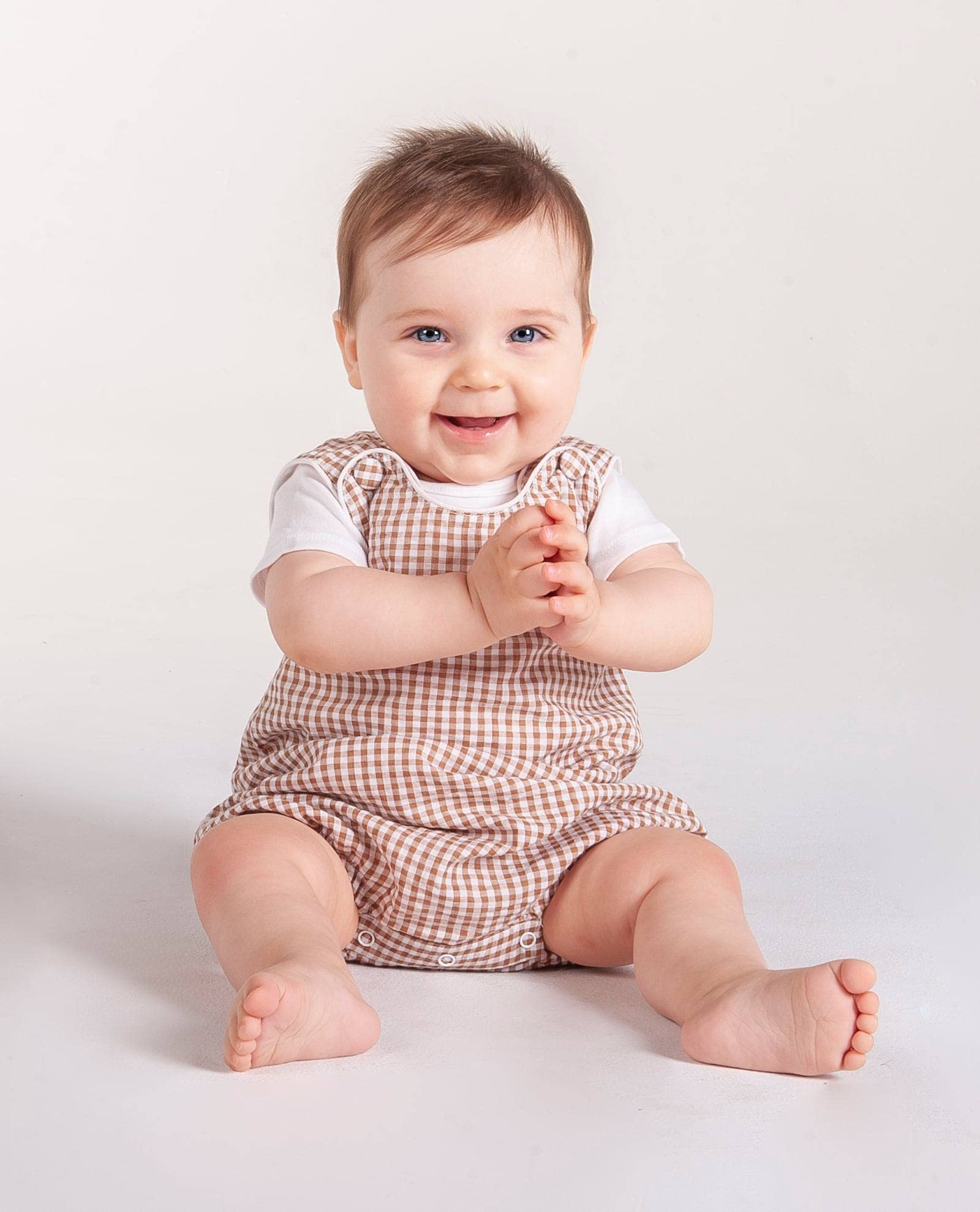Lil Cactus Baby & Toddler Boys Girls Seersucker Gingham Bubble Romper One-Piece Outfit - Perfect for Summer Playdates, Beach Trips & Photo Shoots