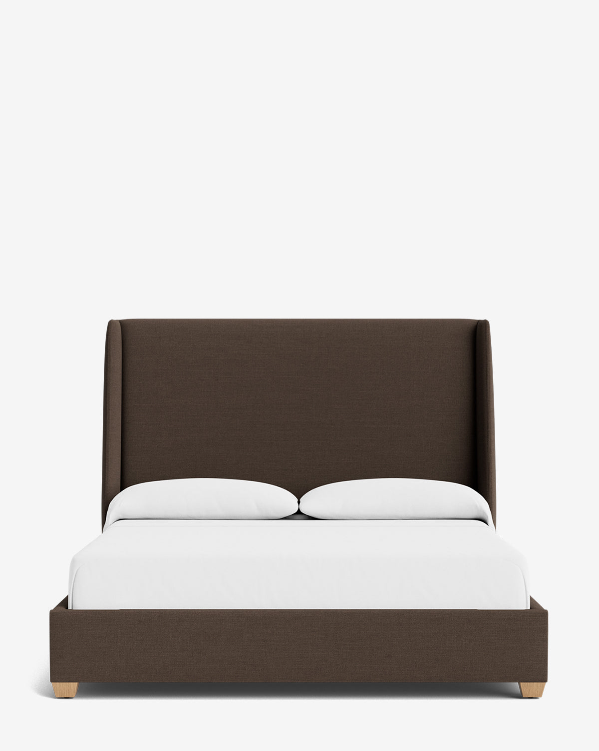 Walt Bed Tall Headboard - Queen Size Upholstered Bed Frame with Adjustable Height - Perfect for Modern Bedroom Decor & Small Spaces