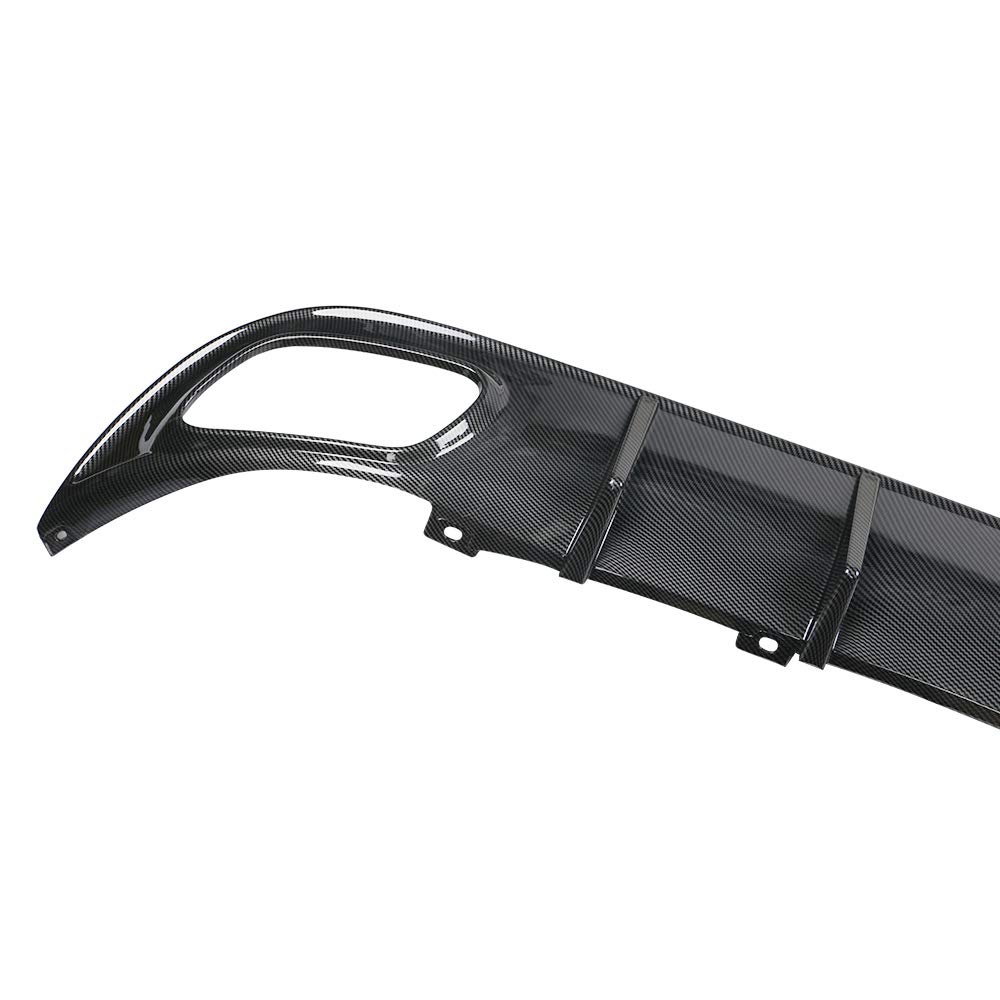 FREEMOTOR802 Rear Diffuser V2 Style - Carbon Fiber Print PP Spoiler for 2015-2023 Dodge Charger Base & SXT Trims | Enhanced Aerodynamics & Sporty Look | Perfect for Car Upgrades & Street Racing