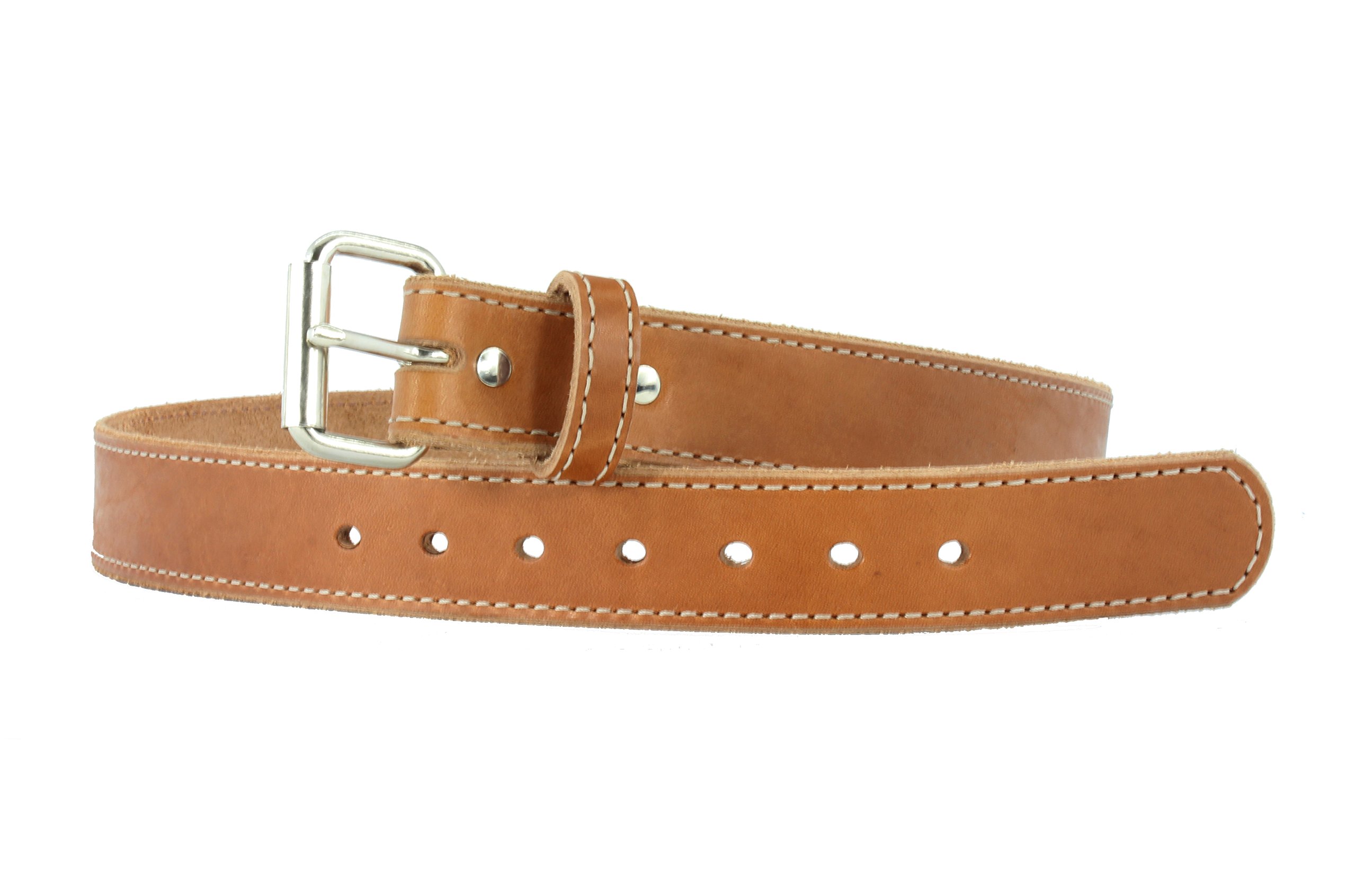 Daltech Force® Roughcut® Concealed Carry CCW Gun Belt - 15-17 oz Full Grain Natural Leather Belt for Men | Durable EDC Belt for Firearm Enthusiasts & Everyday Carry | Perfect for Hunting, Shooting Range & Outdoor Activities