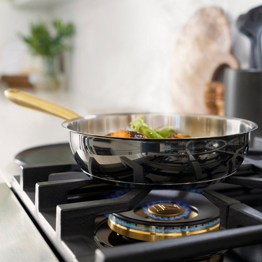 ZLINE 10-Piece Non-Toxic Stainless Steel Cookware Set - Premium Induction Compatible Pots & Pans for Professional Cooking - Perfect for Home Chefs & Restaurant Use (CWSETL ST 10)
