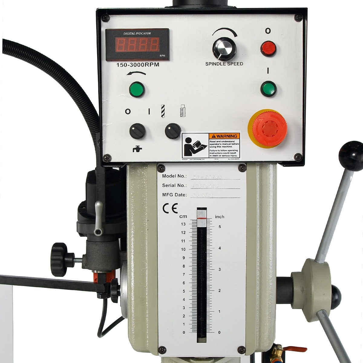 Baileigh Industrial BA9 1002862 Variable Speed Drill Press DP 1000VS - Precision Metal & Wood Drilling for Workshops & DIY Projects