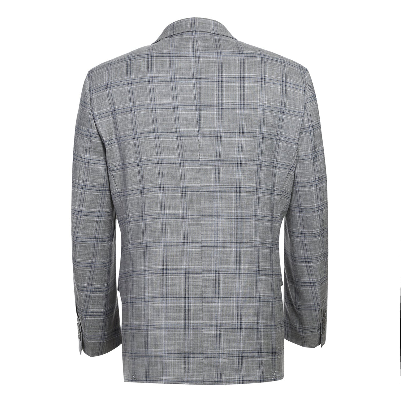 Alessandro Vitello by Renoir Classic Fit Checked Gray Suit | Men's Business Formal Attire for Office, Weddings & Special Events
