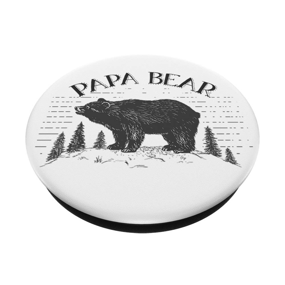 Cute Bear PopSockets PopGrip - Swappable Phone Grip for iPhone & Android - Perfect Gift for Dad, Father's Day & Birthday - Ideal for Work, Travel & Daily Use