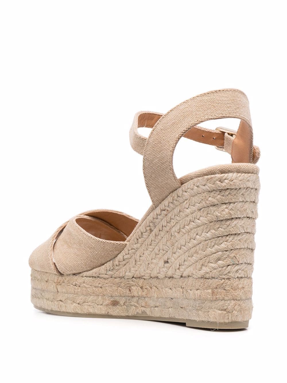 Castaner Beige Wedge Sandals for Women - Comfortable Summer Espadrille Shoes for Beach, Vacation & Casual Outings