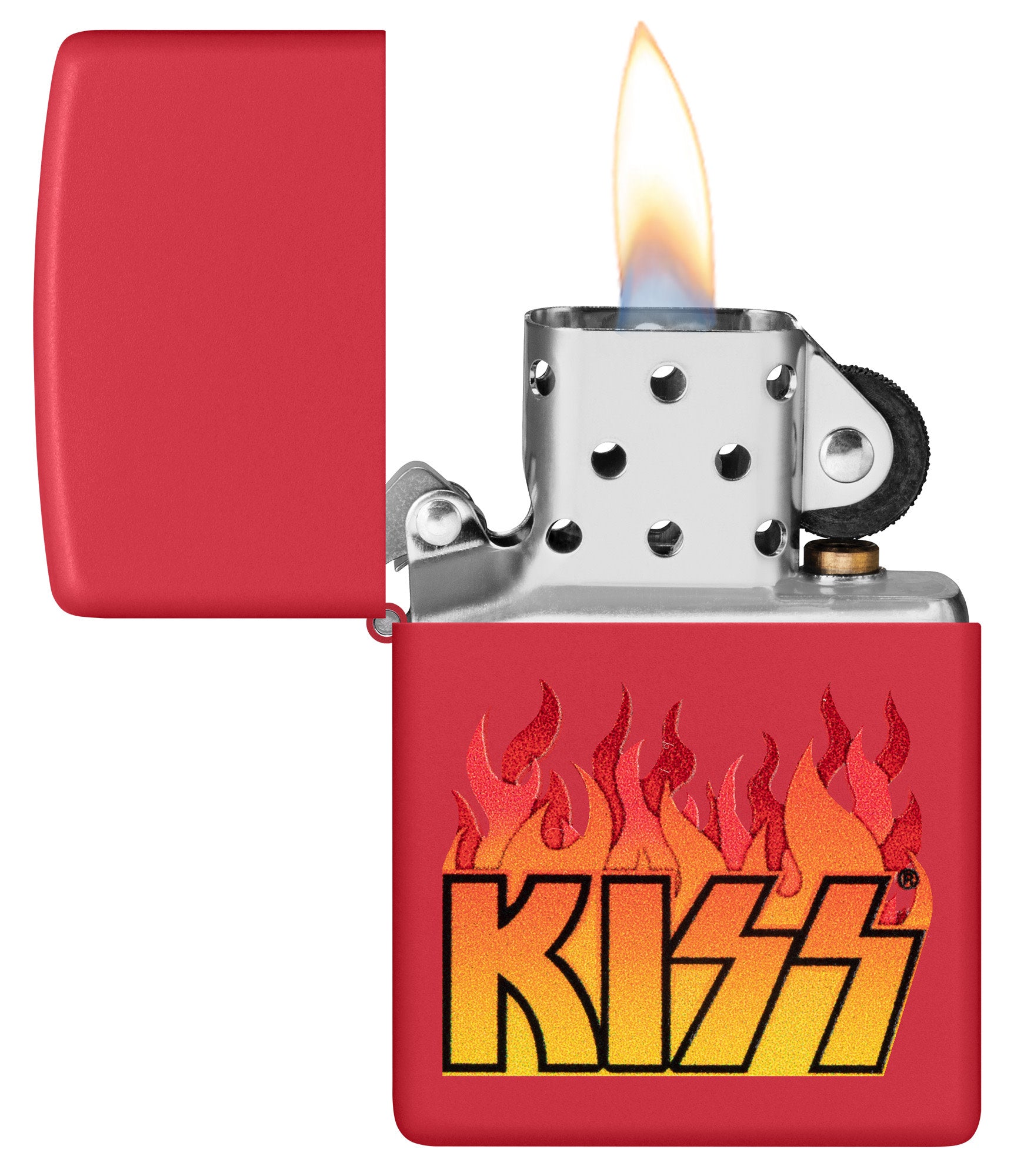 Kiss Flames Red Matte Lipstick - Long Lasting, Highly Pigmented Lip Color for Women | Perfect for Parties, Date Nights & Special Occasions