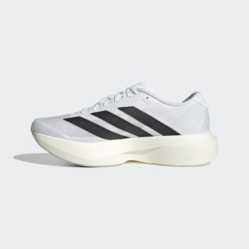 Adizero Evo SL Men's Running Shoes - Lightweight & Breathable (White/Black/White) | Perfect for Marathon Training & Road Running