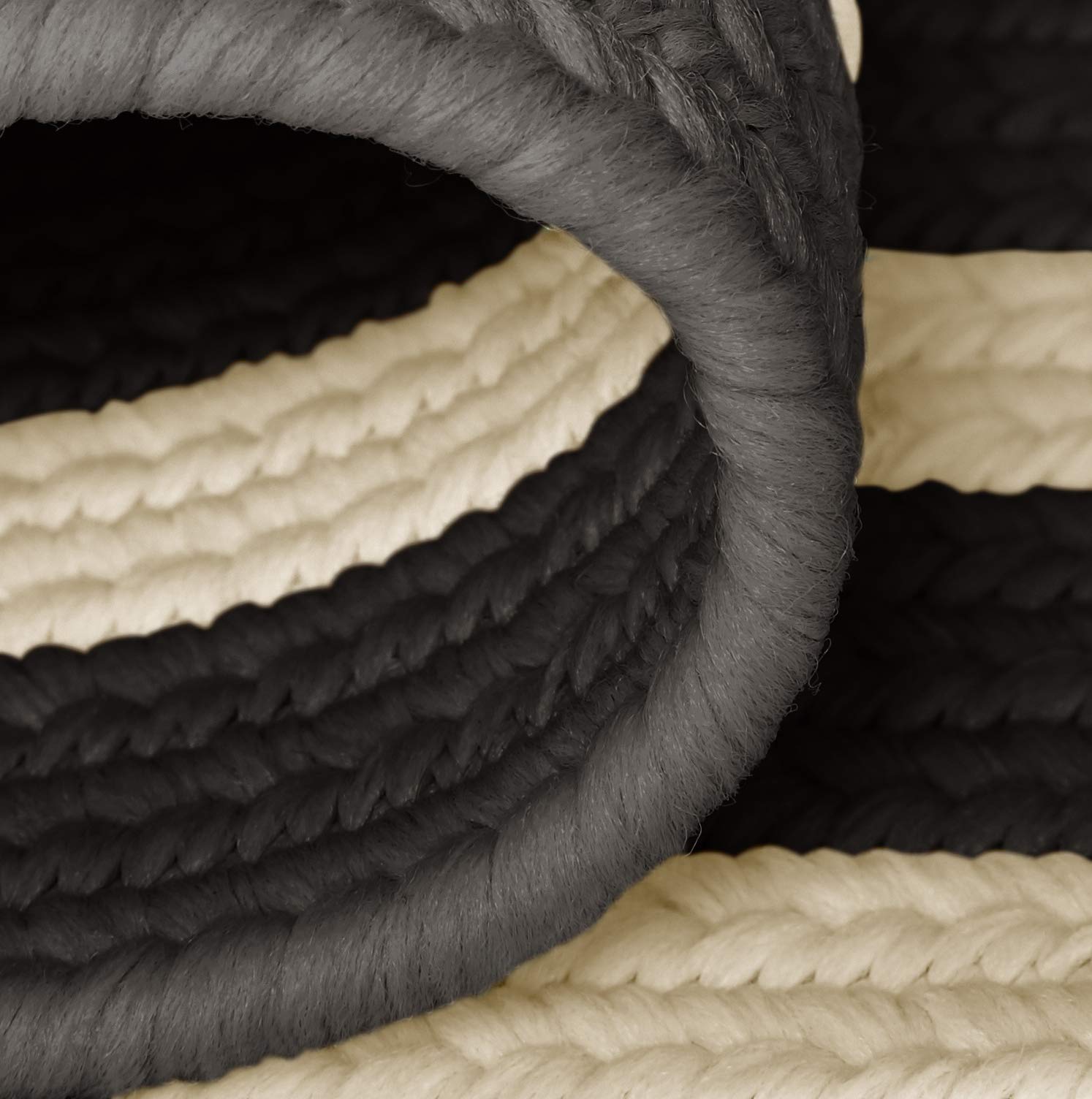 La Playa Rugs 2' x 10' Black & White Striped Runner - Perfect for Hallways, Entryways & Narrow Spaces