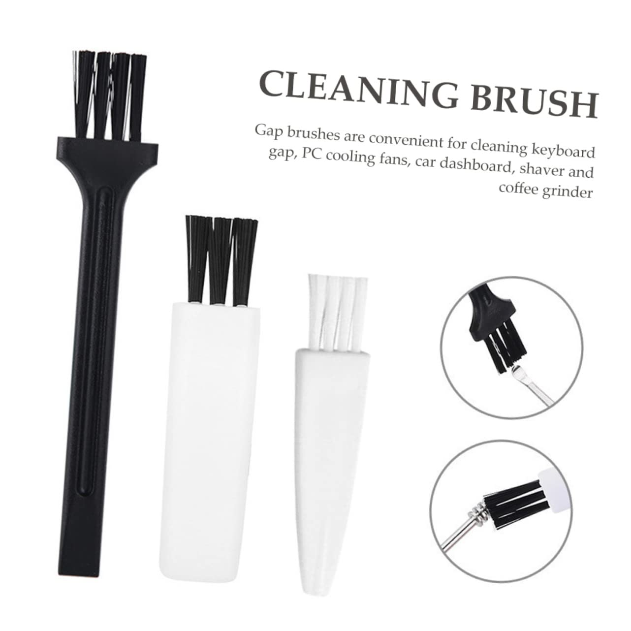 30-Piece Small Shaving Brush Kit - Beard Clipper Cleaner, Keyboard & Laptop Dust Remover, Static Electricity Brush for Grooming & Electronics Cleaning (Perfect for Barbershops, Home Grooming & Computer Maintenance)