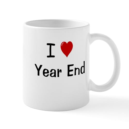 White - I Love Year End Financial Accounting Mug